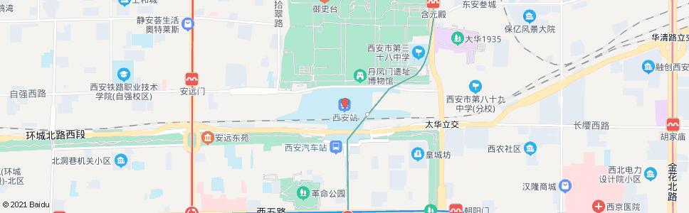 西安乐华路_公交站地图_西安公交_妙搜公交查询2024