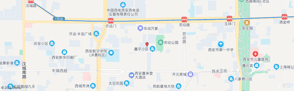 西安桃园路_公交站地图_西安公交_妙搜公交查询2024