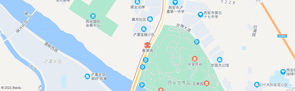 西安香湖湾_公交站地图_西安公交_妙搜公交查询2024