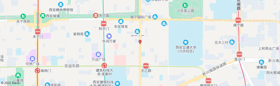西安建东街东段_公交站地图_西安公交_妙搜公交查询2024