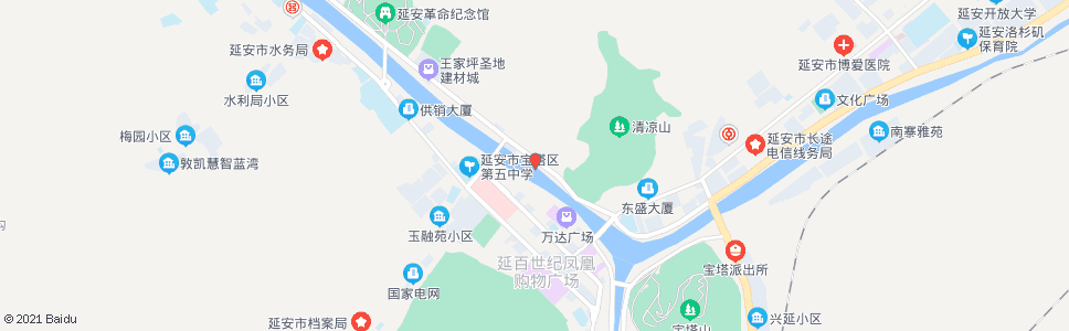 延安市二建公司_公交站地图_延安公交_妙搜公交查询2024