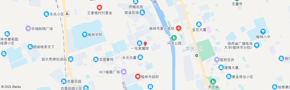 榆林建安路_公交站地图_榆林公交_妙搜公交查询2024