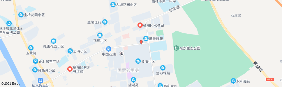 榆林金阳小区北门_公交站地图_榆林公交_妙搜公交查询2024