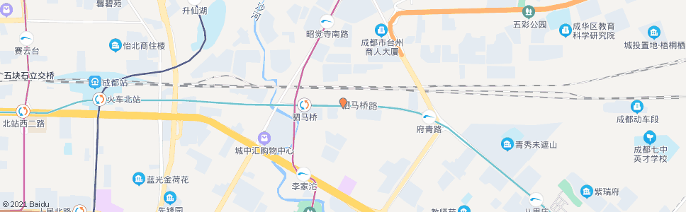 成都驷马桥路中_公交站地图_成都公交_妙搜公交查询2024