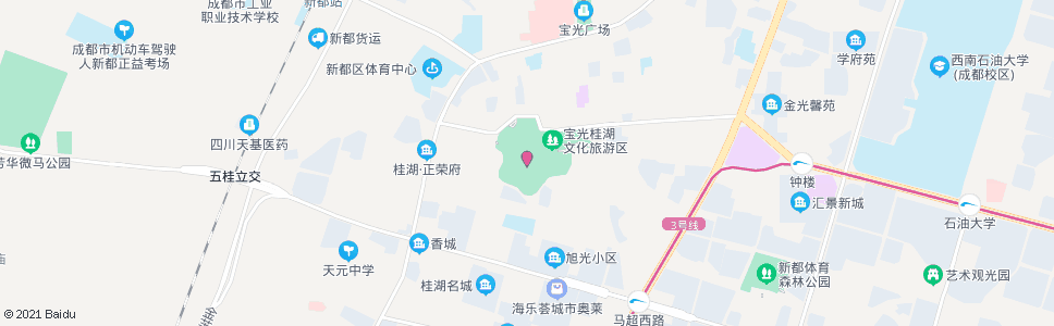 成都桂湖森林广场2站_公交站地图_成都公交_妙搜公交查询2024