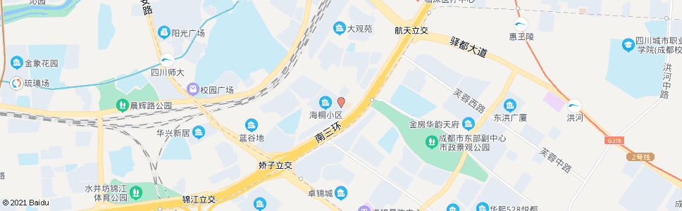 成都海桐小区_公交站地图_成都公交_妙搜公交查询2024