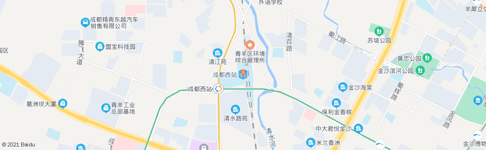 成都大学城西_公交站地图_成都公交_妙搜公交查询2024