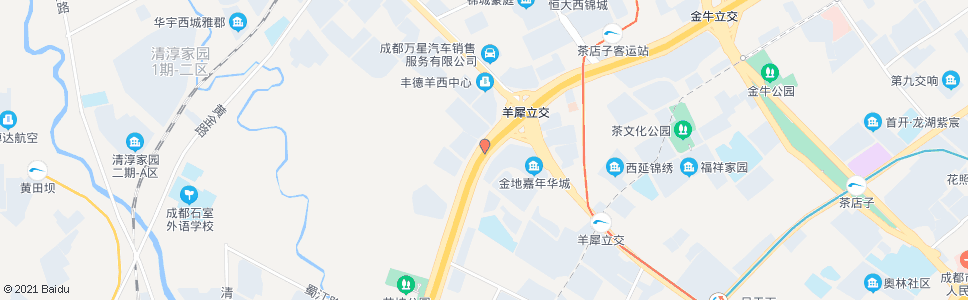 成都西三环路四段北内侧_公交站地图_成都公交_妙搜公交查询2024