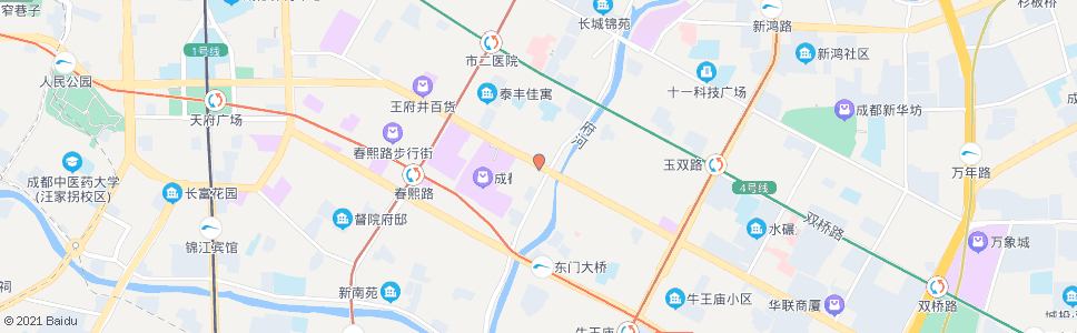成都东风大桥_公交站地图_成都公交_妙搜公交查询2024