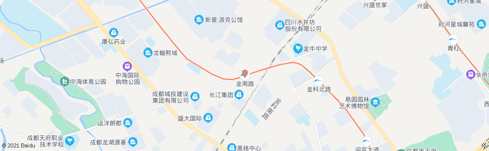 成都地铁金周路站_公交站地图_成都公交_妙搜公交查询2024