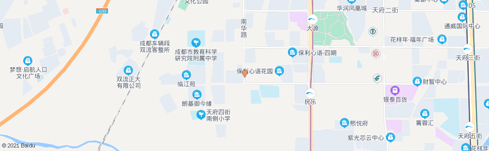 成都南华路天府四街口_公交站地图_成都公交_妙搜公交查询2024