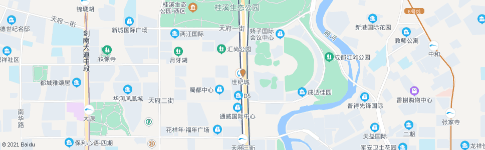 成都地铁世纪城站_公交站地图_成都公交_妙搜公交查询2024