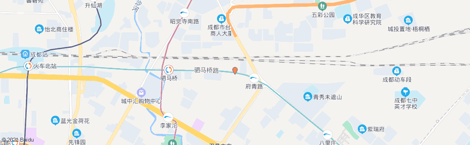 成都驷马桥路东_公交站地图_成都公交_妙搜公交查询2024