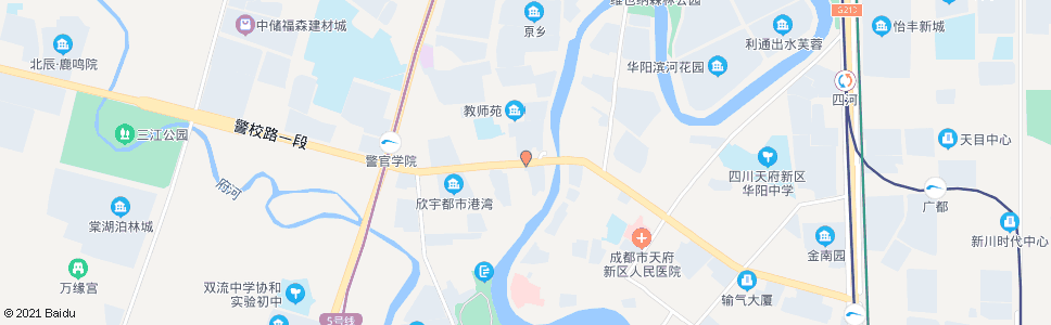 成都双华桥西_公交站地图_成都公交_妙搜公交查询2024
