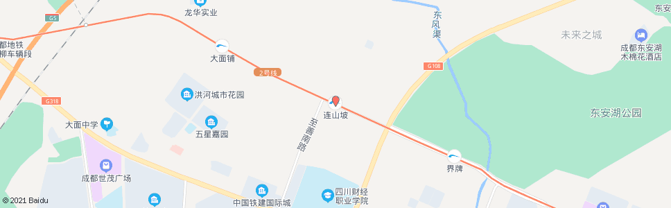 成都地铁连山坡站_公交站地图_成都公交_妙搜公交查询2024