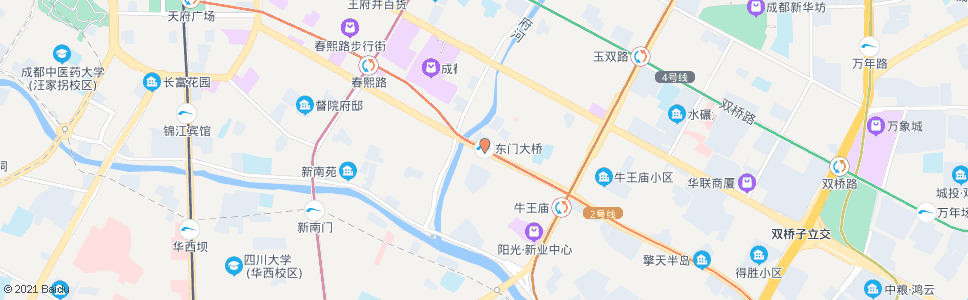 成都东门大桥站_公交站地图_成都公交_妙搜公交查询2024