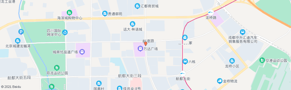 成都星空路航港路口_公交站地图_成都公交_妙搜公交查询2024