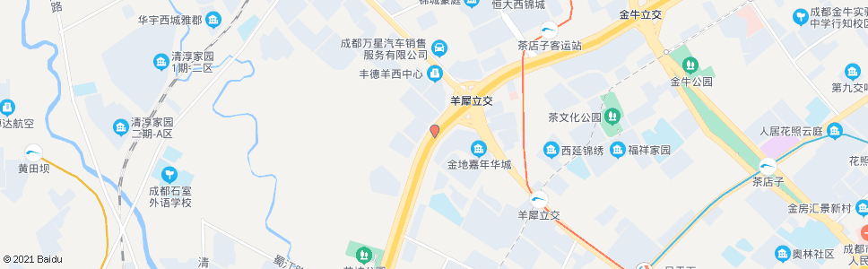 成都西三环路四段中内侧_公交站地图_成都公交_妙搜公交查询2024