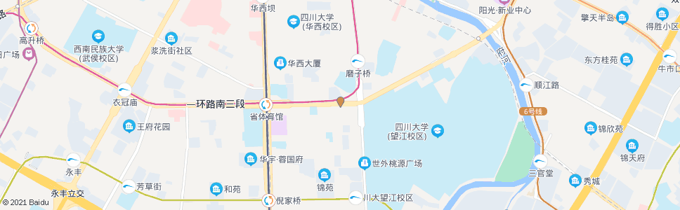成都一环路南二段_公交站地图_成都公交_妙搜公交查询2024