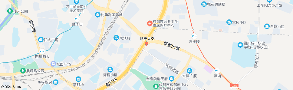 成都南三环路一段外侧_公交站地图_成都公交_妙搜公交查询2024
