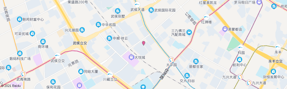 成都太平园横一街_公交站地图_成都公交_妙搜公交查询2024