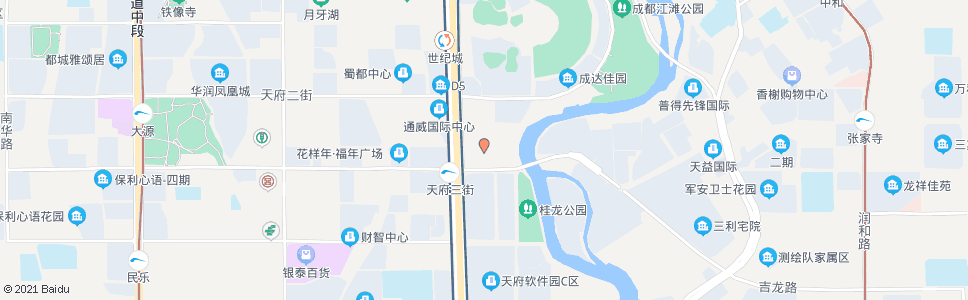 成都天府软件园东侧_公交站地图_成都公交_妙搜公交查询2024