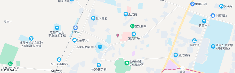 成都新新街_公交站地图_成都公交_妙搜公交查询2024