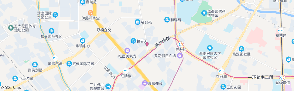 成都广福桥北街_公交站地图_成都公交_妙搜公交查询2024