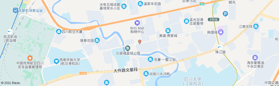 成都临港路二段_公交站地图_成都公交_妙搜公交查询2024
