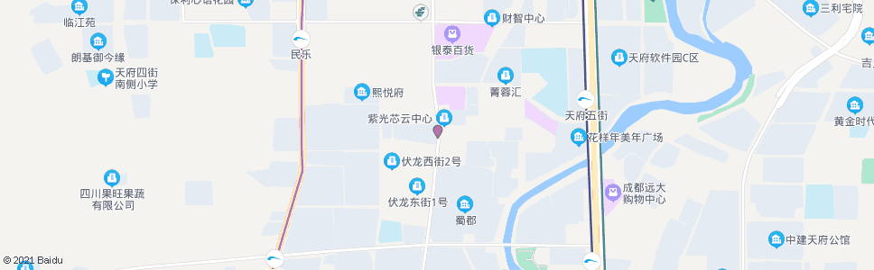 成都伏龙小区北_公交站地图_成都公交_妙搜公交查询2024