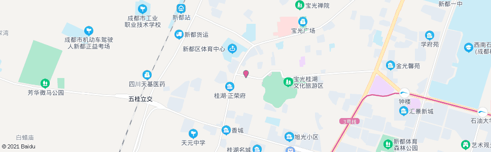 成都桂湖河畔_公交站地图_成都公交_妙搜公交查询2024