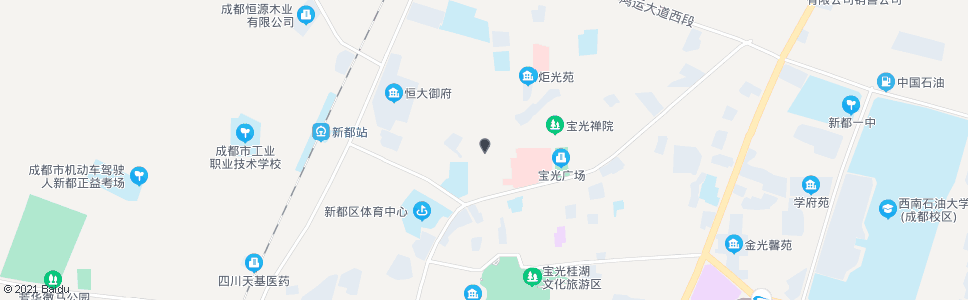 成都新新路小学_公交站地图_成都公交_妙搜公交查询2024
