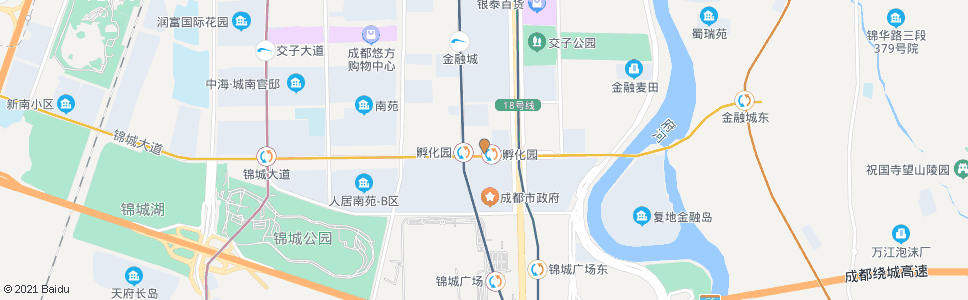 成都地铁孵化园站_公交站地图_成都公交_妙搜公交查询2024