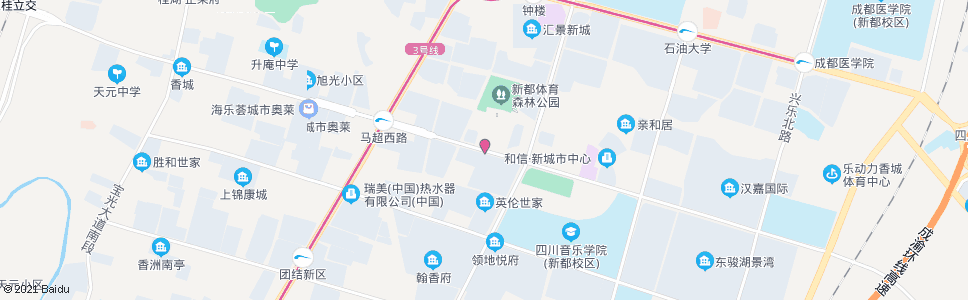成都新城花园_公交站地图_成都公交_妙搜公交查询2024
