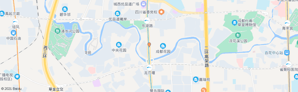 成都花园路_公交站地图_成都公交_妙搜公交查询2024