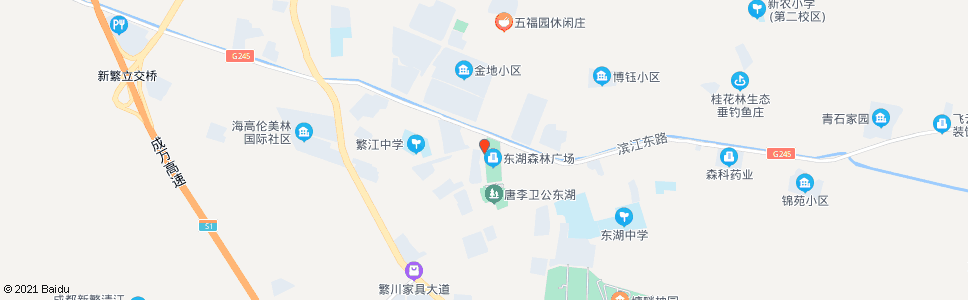 成都新繁森林广场_公交站地图_成都公交_妙搜公交查询2024