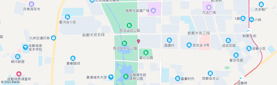 成都双流中心公园_公交站地图_成都公交_妙搜公交查询2024