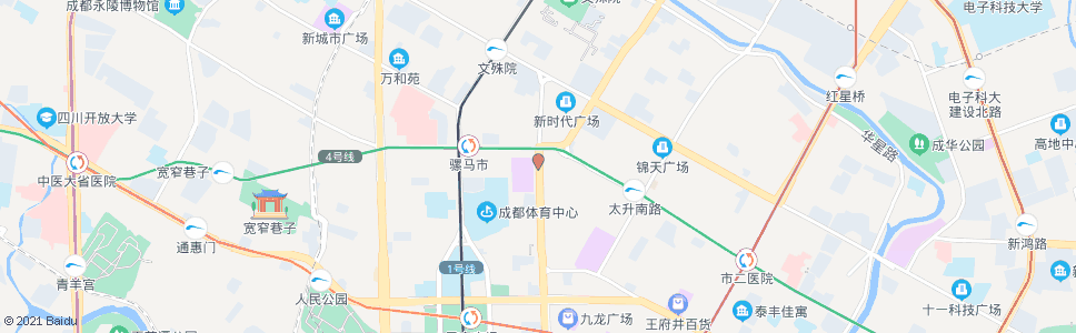 成都顺城大街中_公交站地图_成都公交_妙搜公交查询2024