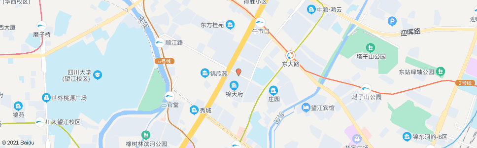 成都通盈街西_公交站地图_成都公交_妙搜公交查询2024