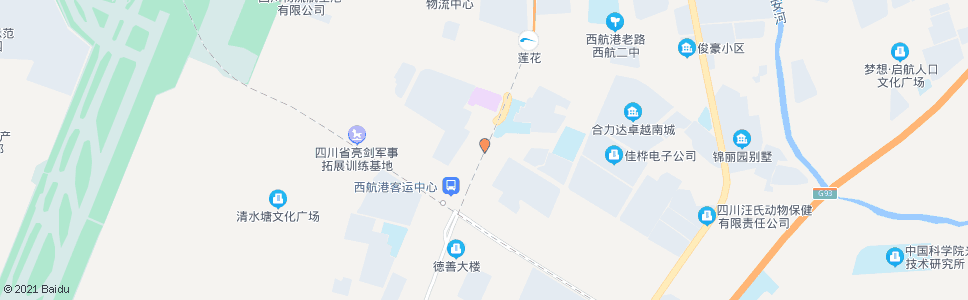 成都西航港大道一段_公交站地图_成都公交_妙搜公交查询2024