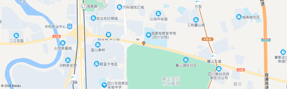 成都麓山大道二段西_公交站地图_成都公交_妙搜公交查询2024