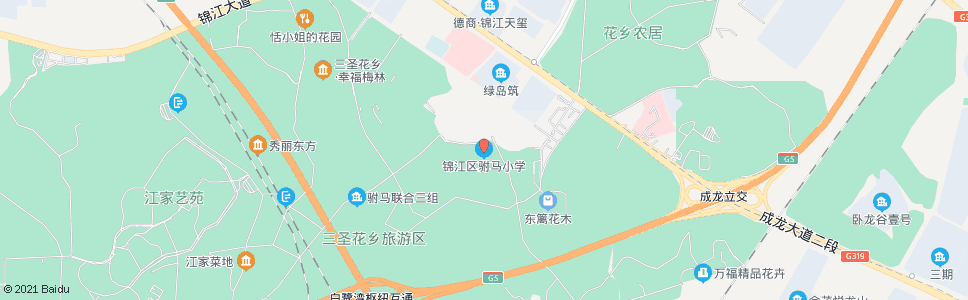 成都驸马小学_公交站地图_成都公交_妙搜公交查询2024