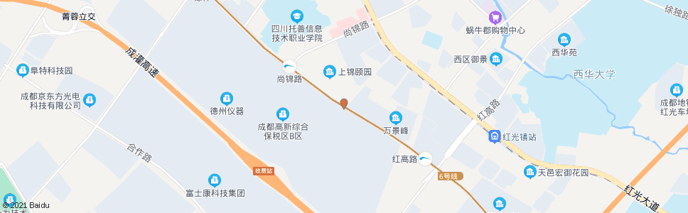 成都西区大道尚华路口_公交站地图_成都公交_妙搜公交查询2024