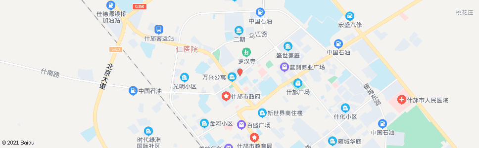 德阳北门中医院_公交站地图_德阳公交_妙搜公交查询2024
