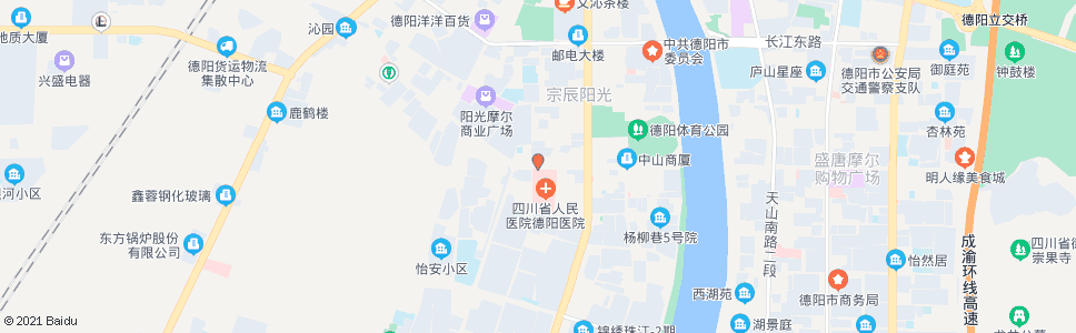 德阳市二医院_公交站地图_德阳公交_妙搜公交查询2024