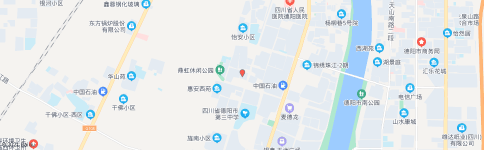 德阳华西宾馆_公交站地图_德阳公交_妙搜公交查询2024