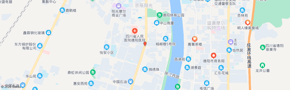 德阳沙河街_公交站地图_德阳公交_妙搜公交查询2024