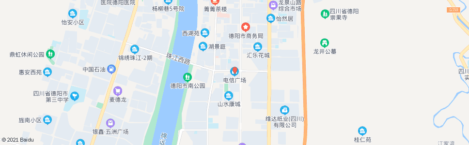 德阳电信城_公交站地图_德阳公交_妙搜公交查询2024