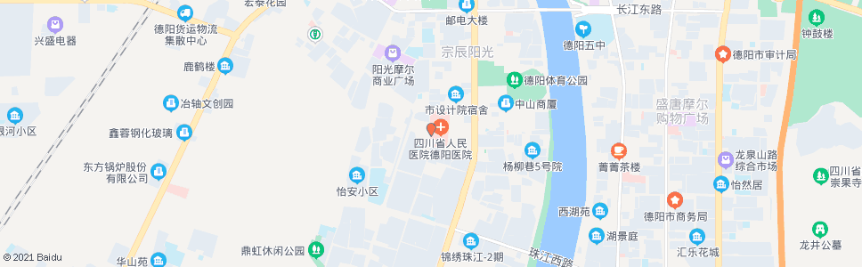 德阳县医院_公交站地图_德阳公交_妙搜公交查询2024
