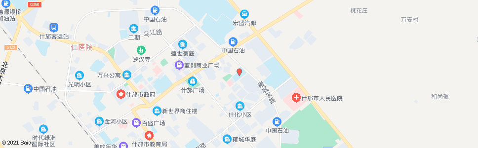 德阳北京小学_公交站地图_德阳公交_妙搜公交查询2024